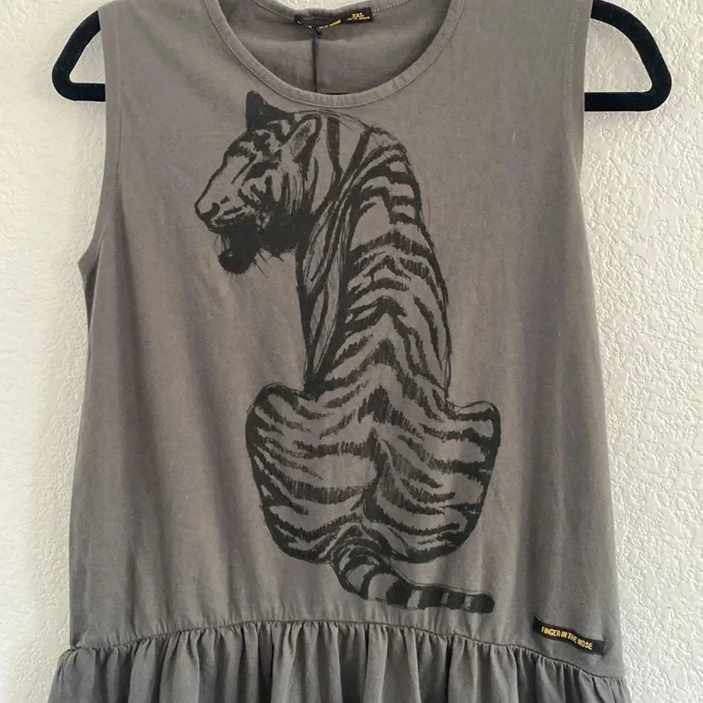 FINGER IN THE NOSE Girls Dress (Size 3 XL - 12/13 years)